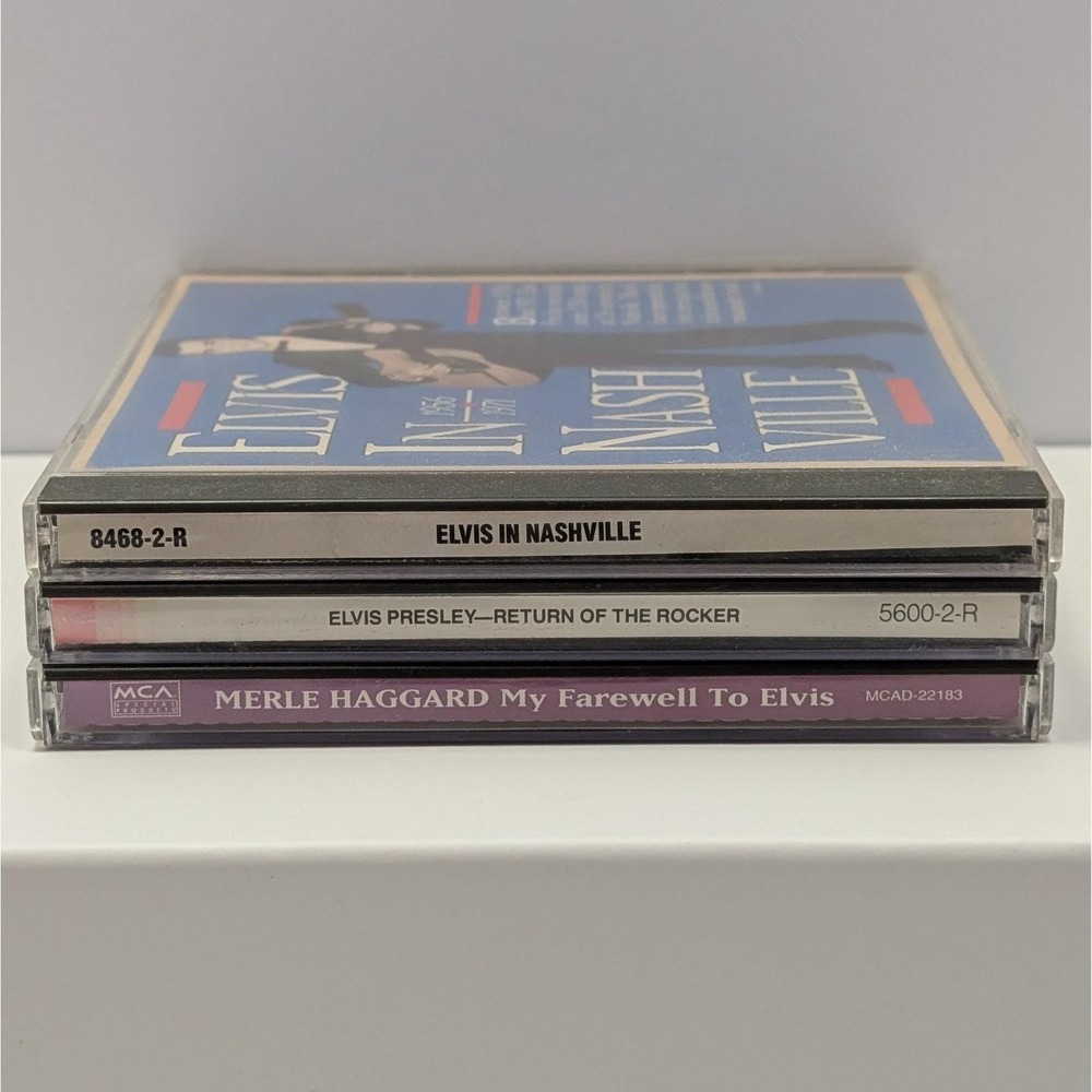 Elvis Presley Nashville CD Return of the Rocker CD Merle Haggard Tribute CD
